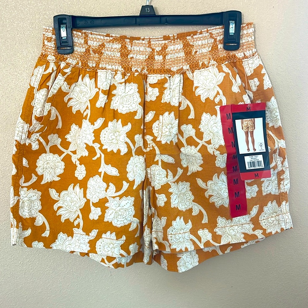Briggs 5” inseam orange shorts